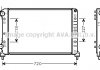 Радіатор охолодження двигуна Fiat Doblo I 1,2i 1.9D 01>10, 1,4i 1,6-16V 09/05>10 MT AC- AVA COOLING FTA2261 (фото 2)