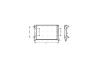 Радіатор охолодження двигуна Fiat Doblo I 1,2i 1.9D 01>10, 1,4i 1,6-16V 09/05>10 MT AC- AVA AVA COOLING FTA2261 (фото 4)