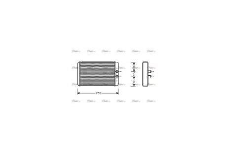 Радіатор обігрівача салону Citroen Jumper Fiat Ducato Peugeot Boxer 2,0d 2,2d 2,8d 02> AVA AVA COOLING FTA6265