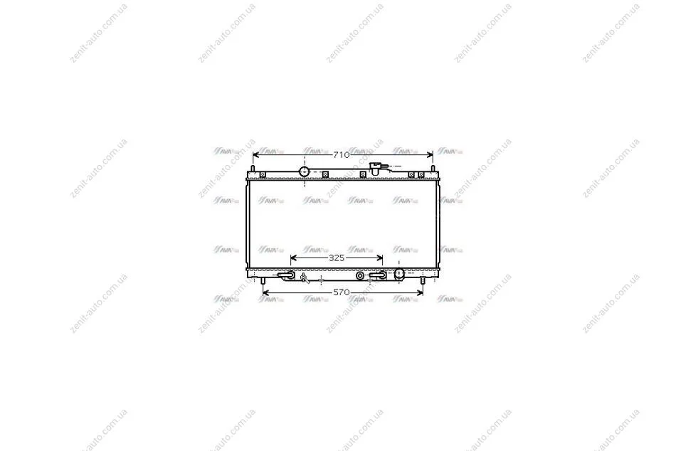 Радиатор охлаждения двигателя Honda CR-V (01-) 2.0i AT (HD2163) AVA AVA COOLING 'HD2163 (фото 1)