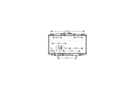 Радіатор охолодження двигуна Honda Accord 2,4i 03>08 MT6 AT5 AC+/- AVA AVA COOLING HD2179