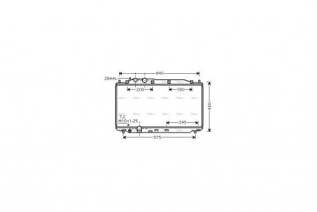 Радіатор охолодження двигуна Honda Civic 1,8i 06> MT AC+ AVA COOLING HD2187 (фото 1)