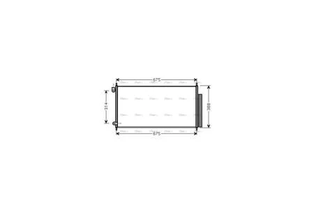 Радіатор кондиціонера Honda Accord 2,0-2,4i 03>08 AVA AVA COOLING HD5185D