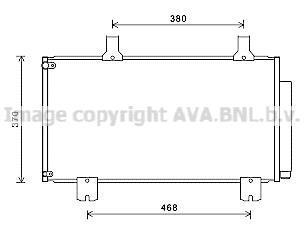 Радиатор кондиционера Honda Accord VIII (09-), Accord IX (13-) 2.4 IVTEC AVA AVA COOLING 'HD5247D