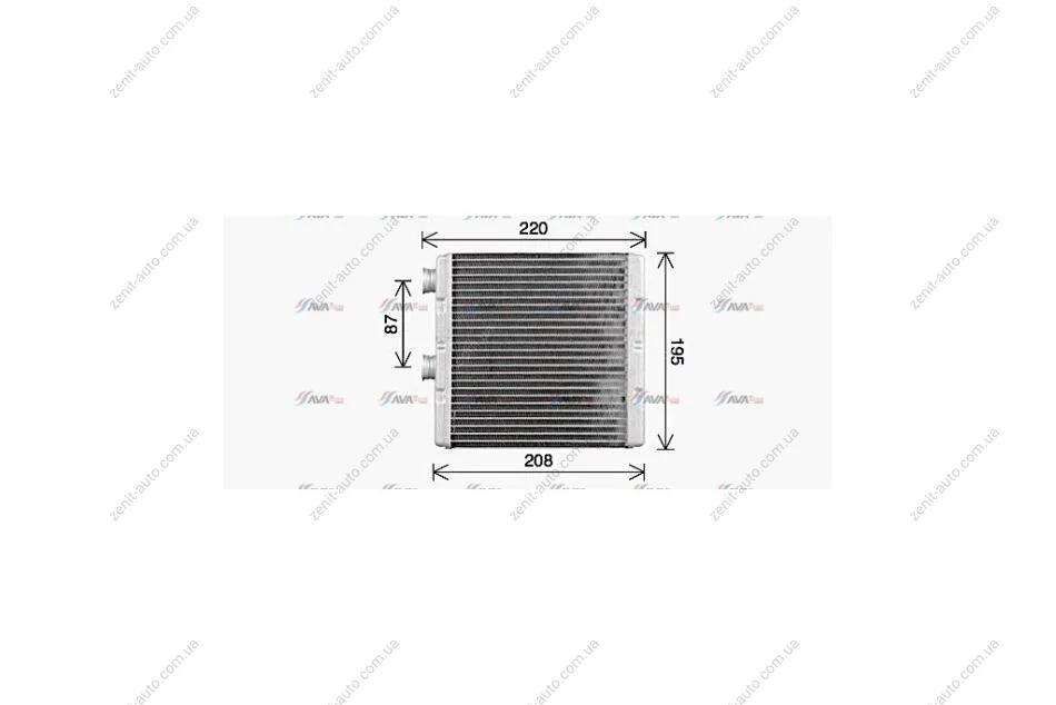 Радіатор обігрівача салону Honda Civic (05-11) (HD6329) AVA AVA COOLING 'HD6329 (фото 1)