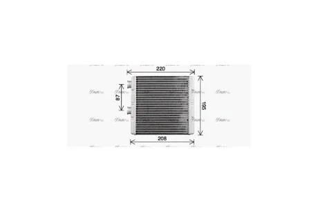 Радиатор отопителя салона Honda Civic (05-11) AVA AVA COOLING 'HD6329
