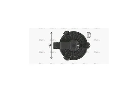 Вентилятор обігрівача салону Honda CR-V (06-), Accord (08-) MT, Toyota Land Cruiser Prado 120 (02-) (HD8327) AVA AVA COOLING 'HD8327