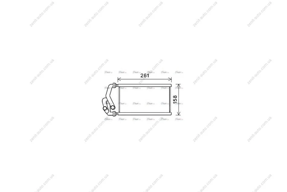 Радиатор отопителя салона Honda Civic (05-13), CR-V (06-12) (HDA6294) AVA AVA COOLING 'HDA6294 (фото 1)
