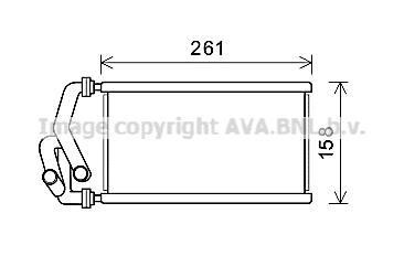 Радиатор отопителя салона Honda Civic (05-13), CR-V (06-12) AVA AVA COOLING 'HDA6294