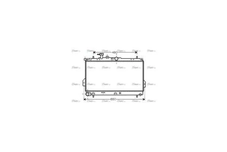 Радиатор охлаждения двигателя Hyundai Matrix 1,6i 1,8i MT (HY2097) AVA AVA COOLING 'HY2097