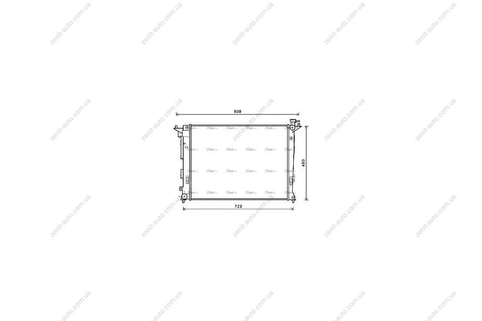 Радиатор охлаждения двигателя Hyundai iX35 (10-15) 1,6GDI 2,0i 2,0GDI MT (HY2285) AVA AVA COOLING 'HY2285 (фото 1)