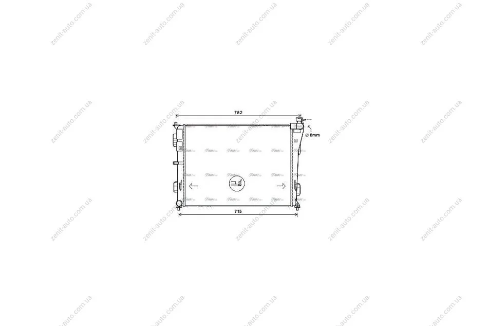 Радиатор охлаждения двигателя Hyundai Sonata (10-15) MT (HY2379) AVA AVA COOLING 'HY2379 (фото 1)