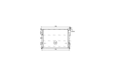 Радиатор охлаждения двигателя Hyundai Sonata (10-15) MT (HY2379) AVA AVA COOLING 'HY2379