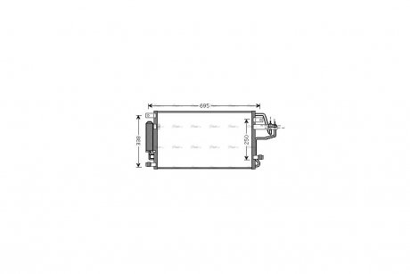 Радиатор кондиционера AVA AVA COOLING HY5156D