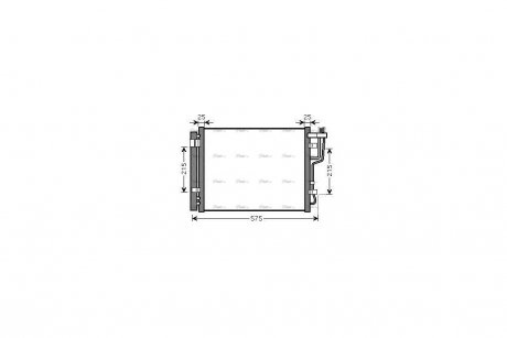 Радіатор кондиціонера Hyundai i30 1,6CRDI 2,0CRDI 07>11, Ceed 1,6CRDI 2,0CRDI 08>12 AVA AVA COOLING HY5189D