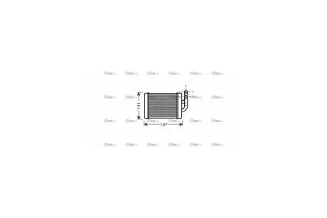 Радиатор отопителя Hyundai H-100, Porter 2.5D (94-) (HY6158) AVA AVA COOLING 'HY6158