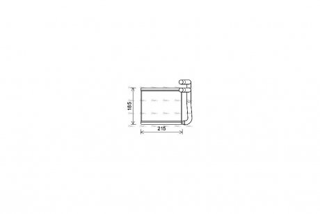 Радиатор отопителя салона Hyundai Accent 11>, Kia Rio 11> AVA AVA COOLING HY6393