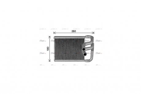 Радиатор отопителя салона Hyundai Elantra 07> AVA COOLING HY6482 (фото 1)