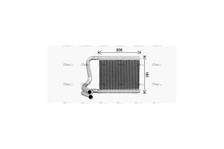 Радиатор отопителя салона Hyundai I20 (08-) AVA AVA COOLING 'HY6594