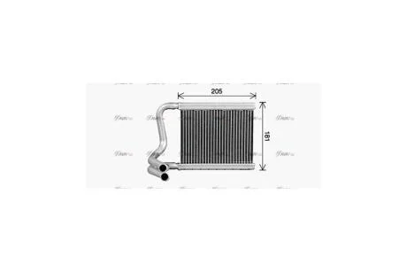 Радиатор отопителя салона Hyundai I20 (08-) (HY6594) AVA AVA COOLING 'HY6594