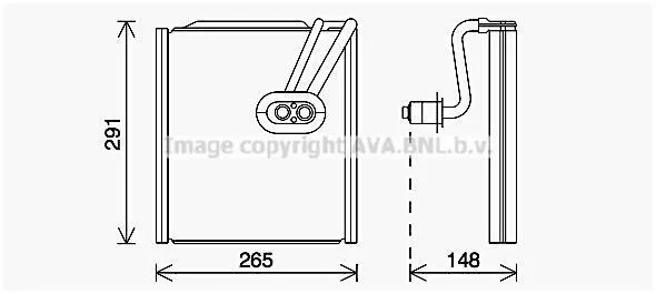Випарник кондиціонера Hyundai SantaFe (13-) (HYV444) AVA AVA COOLING 'HYV444 (фото 1)