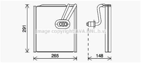 Випарник кондиціонера Hyundai SantaFe (13-) AVA AVA COOLING 'HYV444