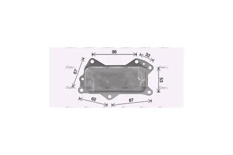 Радіатор масляний Dodge Journey (09-)/Jeep Cherokee 3.2i (14-), Grand Cherokee (10-) 3.0VVT, 3.6VVT (JE3079) AVA AVA COOLING 'JE3079
