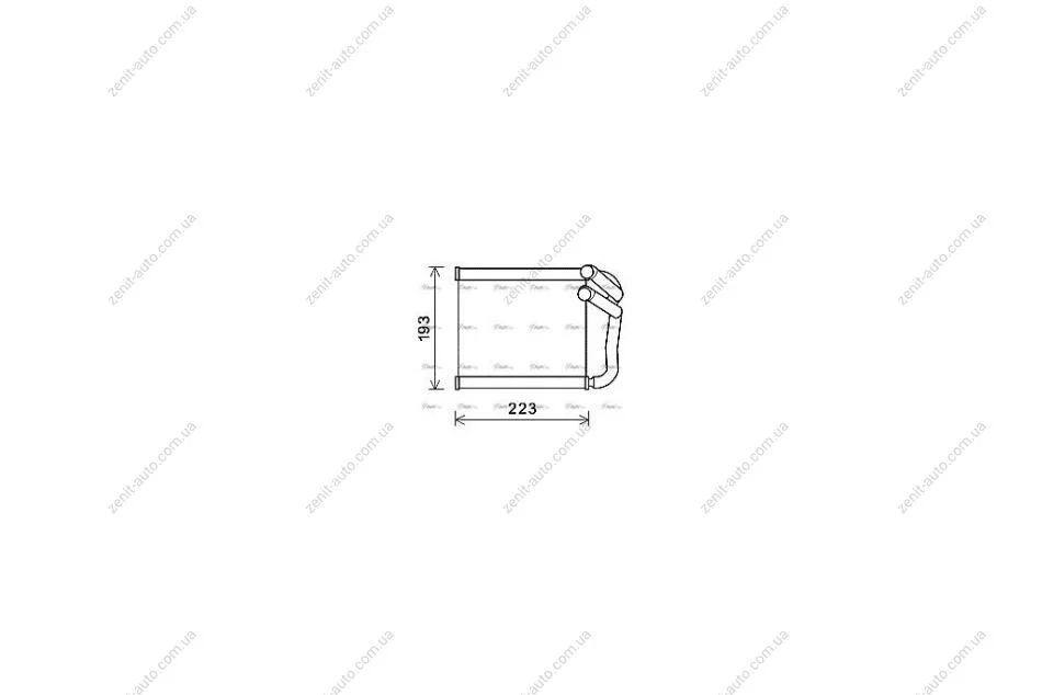 Радиатор отопителя салона Hyundai Elantra 1,6i 1,6d 01/13>, i30 Ceed 1,4i 1,6i 1,6GDI 1,4d 1,6d 11>16 AVA AVA COOLING KA6270 (фото 1)
