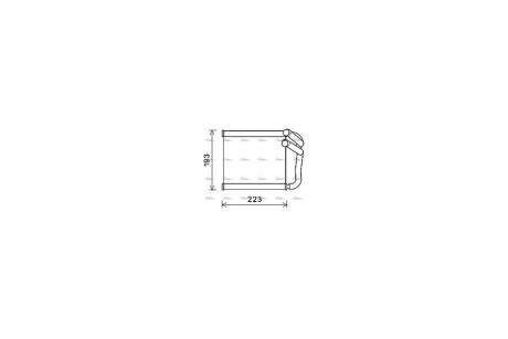 Радиатор отопителя салона Hyundai Elantra 1,6i 1,6d 01/13>, i30 Ceed 1,4i 1,6i 1,6GDI 1,4d 1,6d 11>16 AVA AVA COOLING KA6270