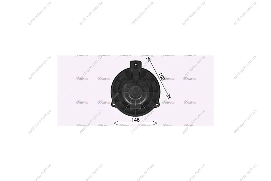 Вентилятор отопителя салона Kia Rio (11-17) (KA8309) AVA AVA COOLING 'KA8309 (фото 1)