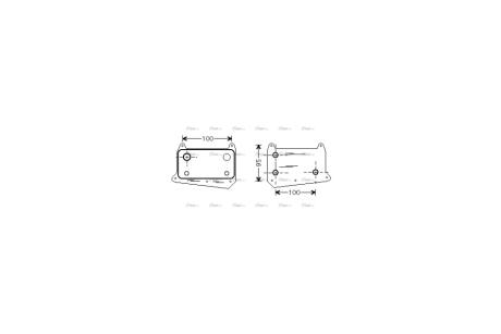 Радиатор масляный MB Sprinter 2,2CDI 06>, Vito 639 CDI AVA AVA COOLING MS3376