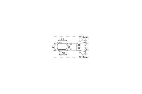Радіатор масляний MB C-Class (00-), E-Class (02-) 1.8 Kompressor (MS3559) AVA AVA COOLING 'MS3559