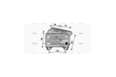 Радиатор масляный MB C-Class (00-), E-Class (02-), S-Class (99-) 2.7 CDI, 3.0 CDI, 3.2 CDI AVA AVA COOLING 'MS3733