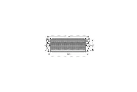 Інтеркулер MB Sprinter, VW Crafter 06>09 AVA AVA COOLING MS4396