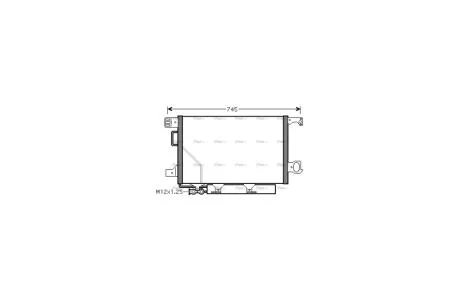 Радіатор кондиціонера MB C-Class 203 (00-) AVA AVA COOLING MS5360D