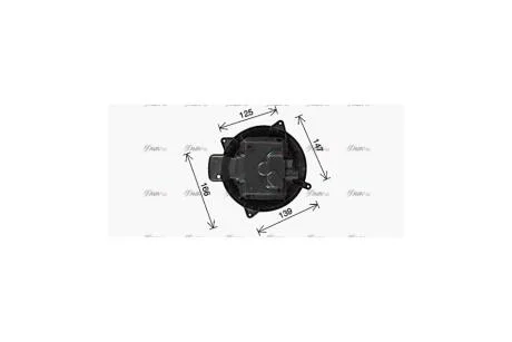 Вентилятор обігрівача салону MB ML (W164) (05-), GL (X164) (06-) (MS8765) AVA AVA COOLING 'MS8765