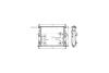 Радіатор охолодження двигуна MB ML 164 280-350CDI 350i 05> AT AC+/- AVA AVA COOLING MSA2436 (фото 3)