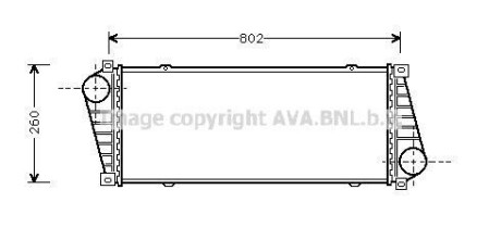 Интеркулер MB Sprinter (96-06)/VW LT35 (96-06) AVA AVA COOLING 'MSA4217