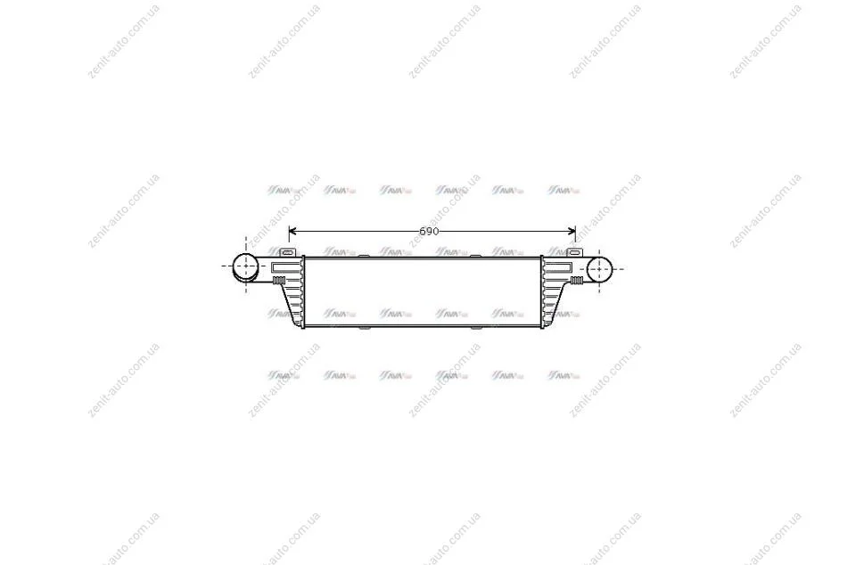 Інтеркулер MB E-Class W210 (98-) (MSA4224) AVA AVA COOLING 'MSA4224 (фото 1)