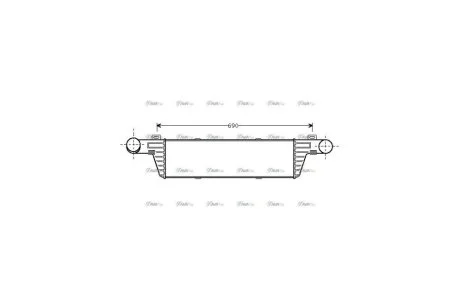 Інтеркулер MB E-Class W210 (98-) AVA AVA COOLING 'MSA4224