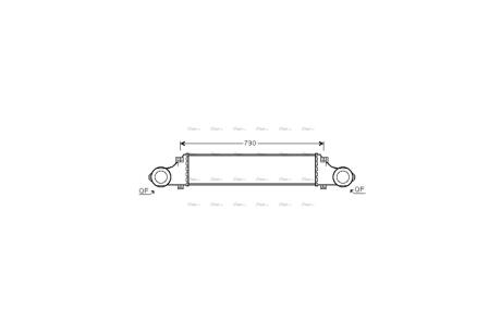 Інтеркулер MB E211 200kompr 270CDI 320CDI 02>08 AVA AVA COOLING MSA4354