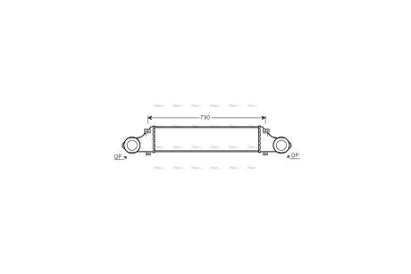 Інтеркулер MB E211 200kompr 270CDI 320CDI 02>08 AVA AVA COOLING MSA4354