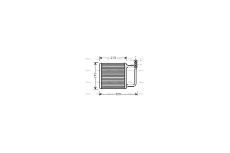 Радиатор отопителя салона MB E211 02>08 AVA AVA COOLING MSA6451