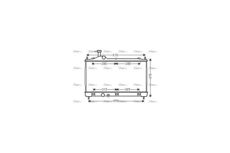 Радиатор охлаждения двигателя Mitsubishi Outlander III (12-) (MT2256) AVA AVA COOLING 'MT2256