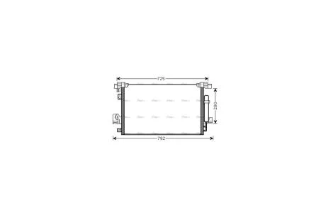 Радиатор кондиционера Mitsubishi Lancer X 1,5-2,0i 07>, ASX 1,6-2,0i 10>, Outlander XL AVA AVA COOLING MT5210D