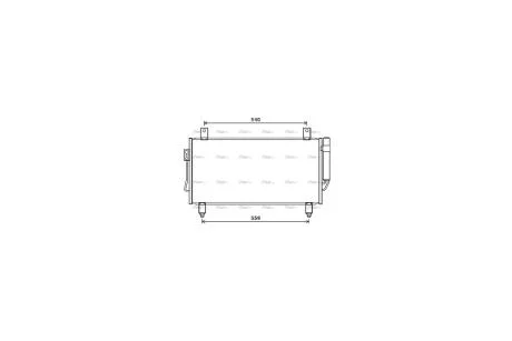 Радиатор кондиционера Mitsubishi Outlander III 13> AVA AVA COOLING MT5252D