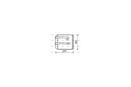 Радиатор отопителя салона Mitsubishi L200 (96-07) (MT6260) AVA AVA COOLING 'MT6260