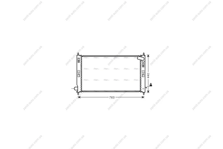 Радіатор охолодження двигуна Mitsubishi ASX 1,6-2,0i 10>, Lancer 1,5-2,0i 07> AVA AVA COOLING MTA2207 (фото 1)