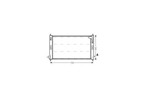 Радиатор охлаждения двигателя Mitsubishi ASX 1,6-2,0i 10>, Lancer 1,5-2,0i 07> AVA AVA COOLING MTA2207