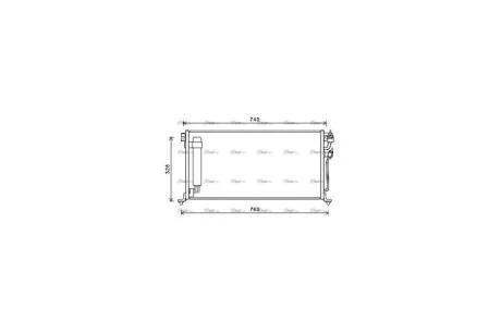 Радиатор кондиционера Mitsubishi Lancer 1,6-2,0i 03>07 MT Behr ver. AVA AVA COOLING MTA5220D